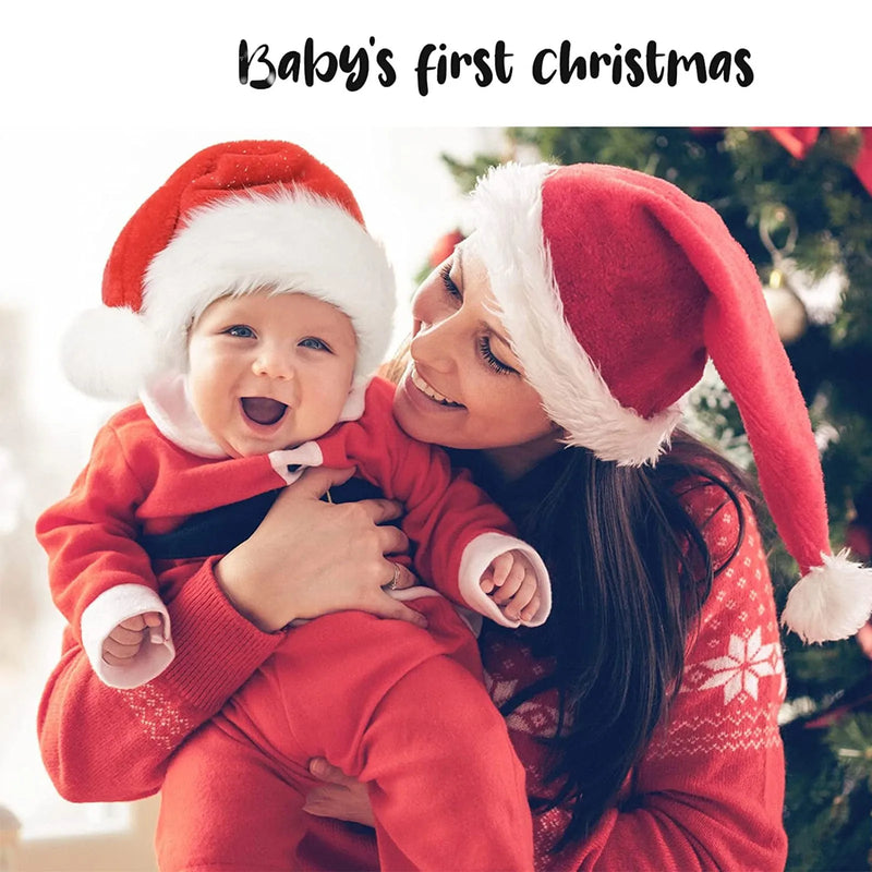 Chapeau de noël pour enfants bonnet rouge bébé Noël