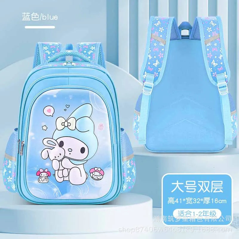 Cartable Kuromi | Sac à dos Sanrio | Sac dessin animé Melody | Sac à dos scolaire pour filles | Joli sac étudiant | Cartable école primaire | Sac Kuromi Sanrio | Sac à dos dessin animé pour enfants | Cartable Melody | Sac à dos pour étudiante fille