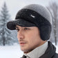 Bonnet tricoté chaud pour hommes – Couvre-tête d'hiver, protection auditive légère et chaude, adapté aux sports de plein air et aux temps froid