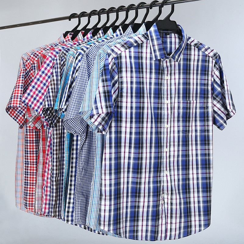 Chemise homme grande taille 5XL | Chemise 6XL 7XL homme coton | Chemise à carreaux homme 8XL | Chemise été homme 10XL | Chemise classique grande taille | Chemise manches courtes homme | Chemise décontractée 100 % coton | Chemise mode homme grande taille | Chemise ample homme à carreaux | Chemise homme confortable XXL