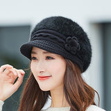 Bonnet femme fourrure lapin | Bonnet hiver femme chaud | Chapeau tricoté femme | Bonnet couleur unie femme | Bonnet femme automne hiver | Bonnet casual femme fourrure | Bonnet doux femme hiver | Bonnet chaud tricoté femme | Bonnet femme mode hiver | Bonnet fourrure lapin naturel
