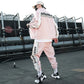 Men&#39;s Tracksuit Streetwear Two-piece Set Sweat Suit Polyester Overalls Men&#39;s Jacket and Harem Pants 2022 Hip Hop Mens Clothing