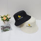 2021 New Sun Hat Letter Bucket Hat Men Women Bob Hip Hop Caps Summer Panama Foldable Double Sided Dance Hat Casual Gorras