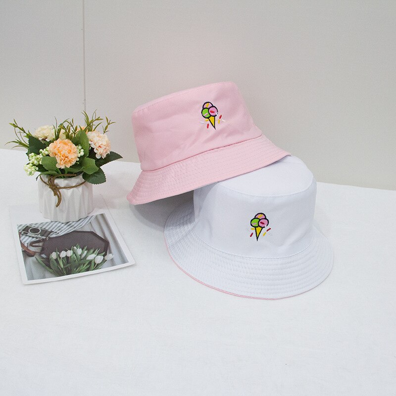 2021 New Sun Hat Letter Bucket Hat Men Women Bob Hip Hop Caps Summer Panama Foldable Double Sided Dance Hat Casual Gorras