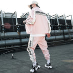 Survêtement homme 2 pièces | Ensemble streetwear homme | Costume jogging homme 2022 | Veste et pantalon homme | Harem pants homme hip hop | Ensemble sport homme mode | Jogging polyester homme | Vêtements décontractés homme | Costume hip hop homme | Ensemble veste pantalon homme