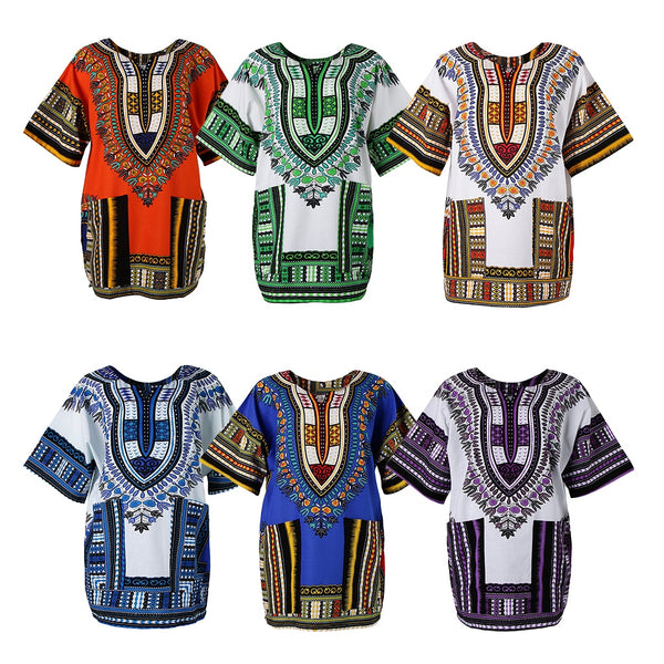 Robe dashiki unisexe coton | Haut dashiki africain coloré | Robe imprimé africain unisexe | Tunique dashiki coton unique | Robe dashiki multicolore adulte | Haut africain coton unisexe | Robe dashiki grande taille | Tunique africaine colorée | Robe unisexe coton imprimé | Haut dashiki mode africaine