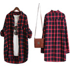 Chemisier femme à carreaux | Blouse femme manches longues | Haut femme grande taille | Chemise décontractée femme | Blouse rouge verte 2021 | Chemise ample femme casual | Blouse à carreaux femme | Chemise longue femme mode | Blouse femme grande taille | Haut casual femme à carreaux