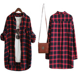 Chemisier femme à carreaux | Blouse femme manches longues | Haut femme grande taille | Chemise décontractée femme | Blouse rouge verte 2021 | Chemise ample femme casual | Blouse à carreaux femme | Chemise longue femme mode | Blouse femme grande taille | Haut casual femme à carreaux