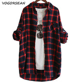 Chemisier femme à carreaux | Blouse femme manches longues | Haut femme grande taille | Chemise décontractée femme | Blouse rouge verte 2021 | Chemise ample femme casual | Blouse à carreaux femme | Chemise longue femme mode | Blouse femme grande taille | Haut casual femme à carreaux