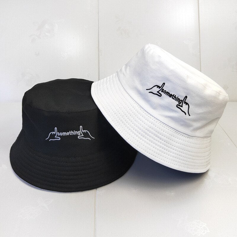 2021 New Sun Hat Letter Bucket Hat Men Women Bob Hip Hop Caps Summer Panama Foldable Double Sided Dance Hat Casual Gorras