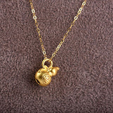 Collier NYMPH or 18K femme | Chaîne or 18 carats pendentif | Collier gourde or fin femme | Bijoux or jaune 24K femme | Pendentif or véritable 18K | Collier or AU750 élégant | Chaîne or luxe femme | Bijoux or fin pour fête | Collier or jaune authentique | Cadeau bijou or 18K