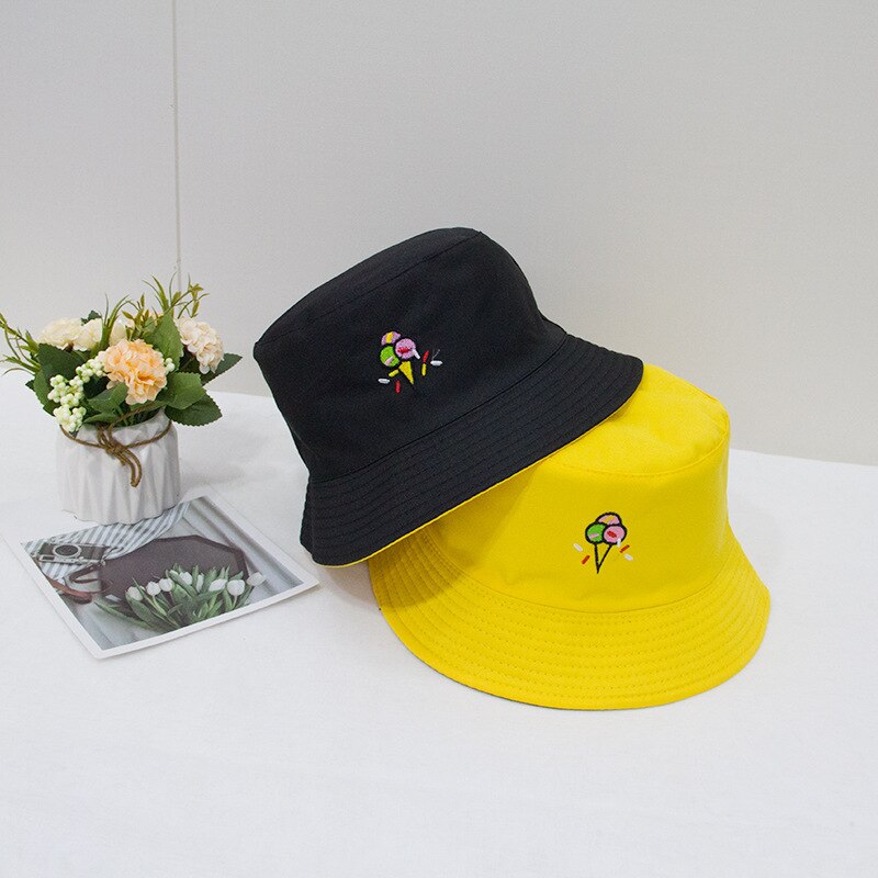 2021 New Sun Hat Letter Bucket Hat Men Women Bob Hip Hop Caps Summer Panama Foldable Double Sided Dance Hat Casual Gorras
