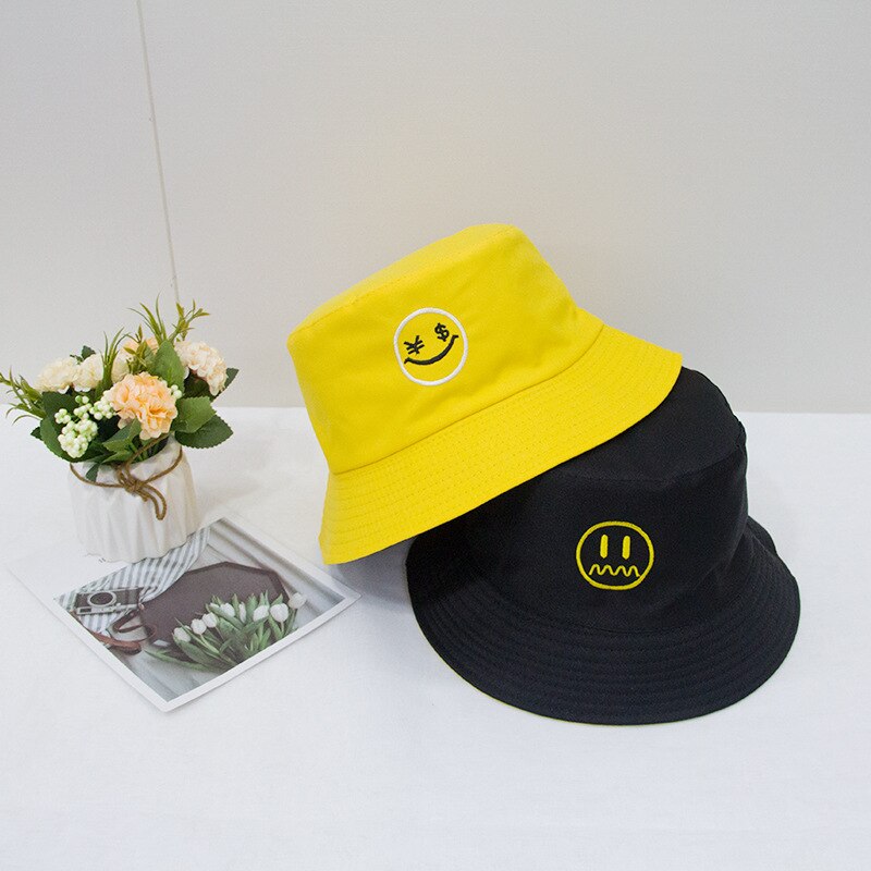 2021 New Sun Hat Letter Bucket Hat Men Women Bob Hip Hop Caps Summer Panama Foldable Double Sided Dance Hat Casual Gorras