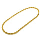Collier Plaqué or jaune 18 caract 750/ 1000e Maille Torsadé Ce Collier Charms Apportera modernité à vos tenues