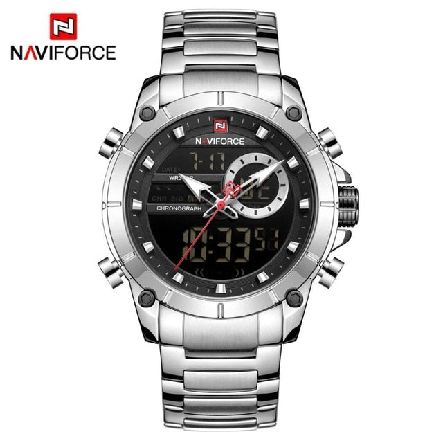 Montre homme militaire NAVIFORCE | Montre sport homme étanche | Montre quartz homme or | Montre NAVIFORCE double affichage | Montre acier homme sportive | Montre militaire homme waterproof | Montre homme quartz or NAVIFORCE | Montre sport étanche NAVIFORCE | Montre homme style militaire | Montre NAVIFORCE 9163 homme


