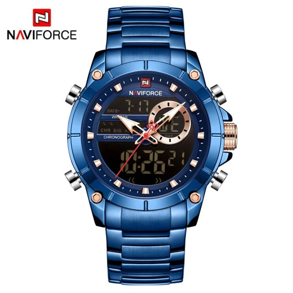 Montre homme militaire NAVIFORCE | Montre sport homme étanche | Montre quartz homme or | Montre NAVIFORCE double affichage | Montre acier homme sportive | Montre militaire homme waterproof | Montre homme quartz or NAVIFORCE | Montre sport étanche NAVIFORCE | Montre homme style militaire | Montre NAVIFORCE 9163 homme

