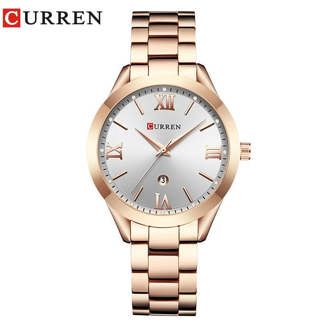 Montre femme CURREN or | Montre bracelet acier femme | Montre élégante dorée femme | Montre femme créative or | Montre féminine acier doré | Montre CURREN pour femme | Montre femme luxe or | Montre bracelet femme mode | Montre femme design CURREN | Montre femme tendance or