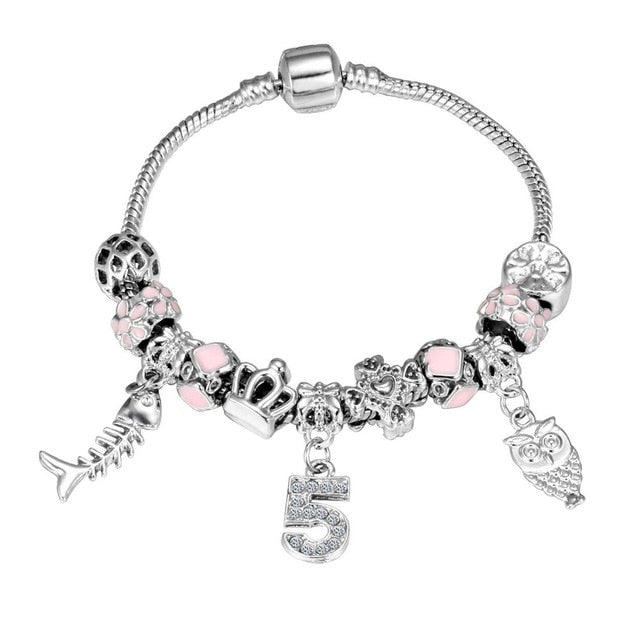 Bracelet femme cristal rose ZOSHI
