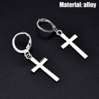 Boucles d'oreilles croix femme | Boucles pendantes style punk | Bijoux croix femme tendance | Boucles drop croix modernes | Boucles cartilage croix | Boucles d’oreilles punk femme | Boucles pendantes mode 2020 | Boucles d’oreilles croix élégantes | Aretes de mujer croix | Bijoux croix style moderne