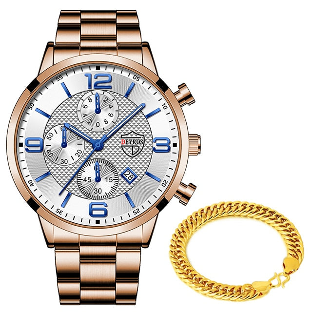 Montre homme luxe | Montre quartz acier | Montre bracelet sport | Montre homme élégante | Montre acier inoxydable | Montre homme calendrier | Montre business homme | Montre sportive homme | Relogio masculino | Montre homme tendance