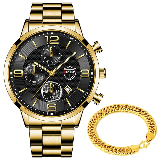 Montre homme luxe | Montre quartz acier | Montre bracelet sport | Montre homme élégante | Montre acier inoxydable | Montre homme calendrier | Montre business homme | Montre sportive homme | Relogio masculino | Montre homme tendance