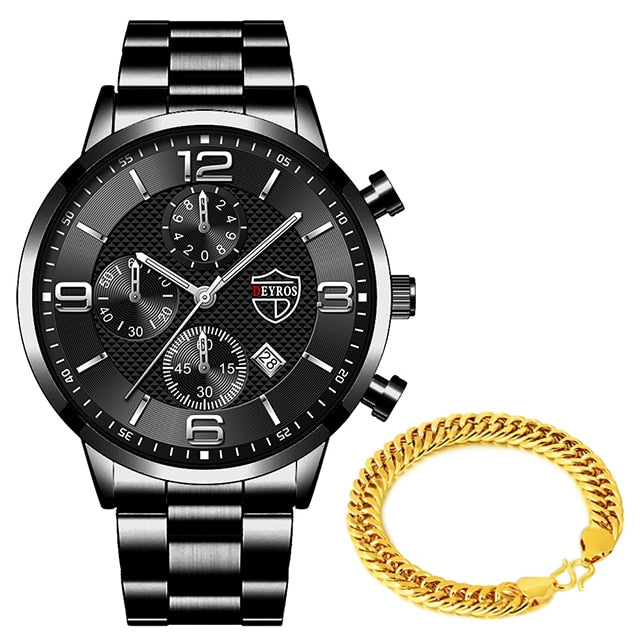 Montre homme luxe | Montre quartz acier | Montre bracelet sport | Montre homme élégante | Montre acier inoxydable | Montre homme calendrier | Montre business homme | Montre sportive homme | Relogio masculino | Montre homme tendance
